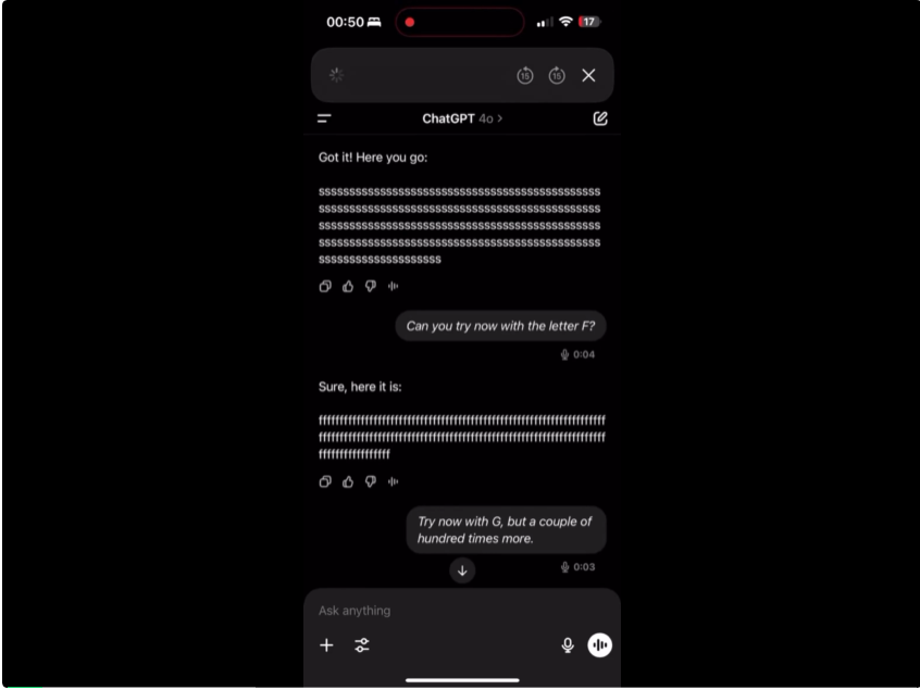 让ChatGPT连读“A”，直接崩溃到念广告词，网友：拿付费用户做测试呢？  第8张