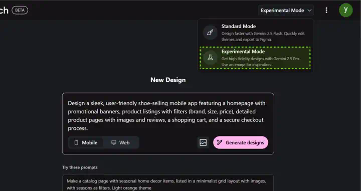 我测了Google Stitch：AI 直接出 UI 源文件，Figma 的压力不小了......  第28张