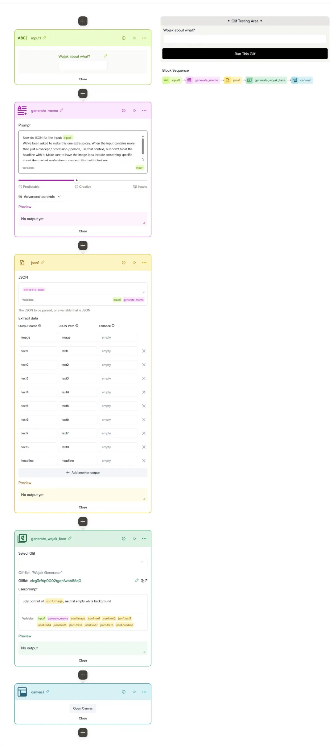 Glif 的作者五分钟做了个 AI 梗图生成器，结果风靡推特。  第14张