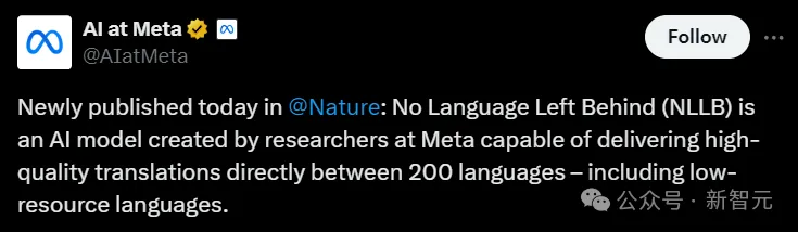 Meta新模型NLLB获Nature盛赞，200种濒危语言高质量翻译，「不让任何语言掉队」  第1张