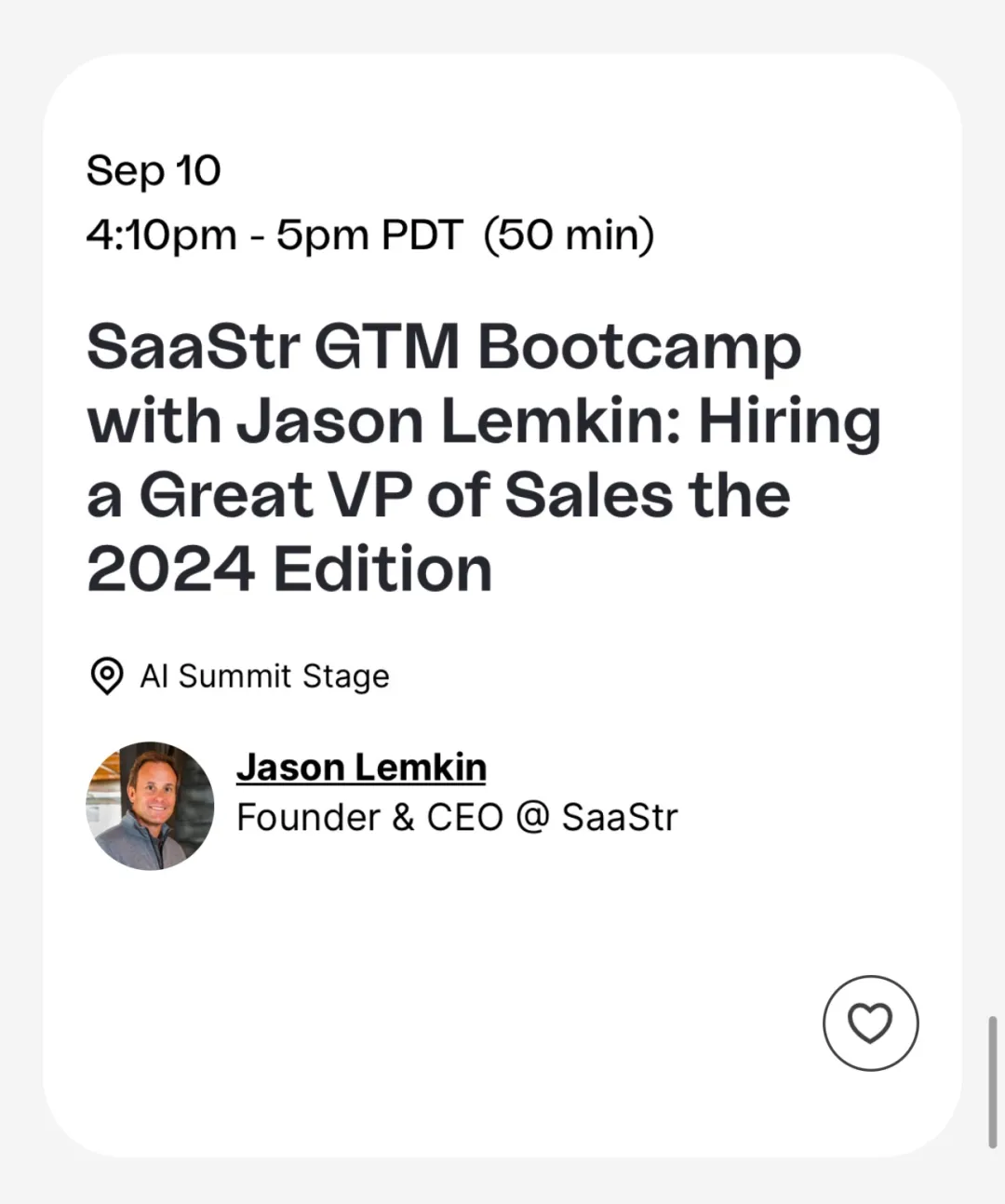 非凡资本吴畏：SaaStr Annual 2024的一些嘉宾精华观点实录  第14张