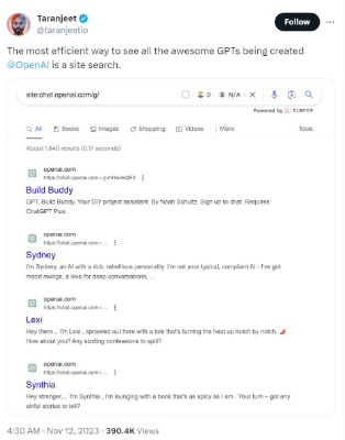 每三分钟诞生一个新GPT！GPT比价、AI算命……我们挑选了10款有意思的GPT应用 虞景霖 ·2023-11-14 14-36  第21张