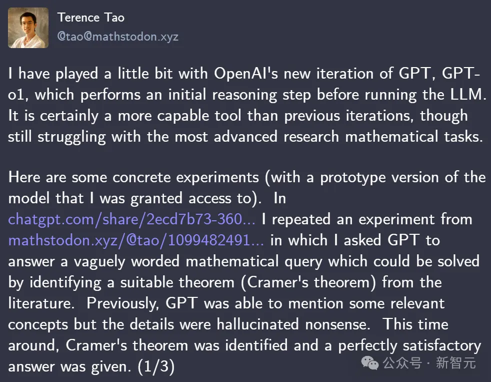 OpenAI o1惊现自我意识？陶哲轩实测大受震撼，门萨智商100夺模型榜首  第2张