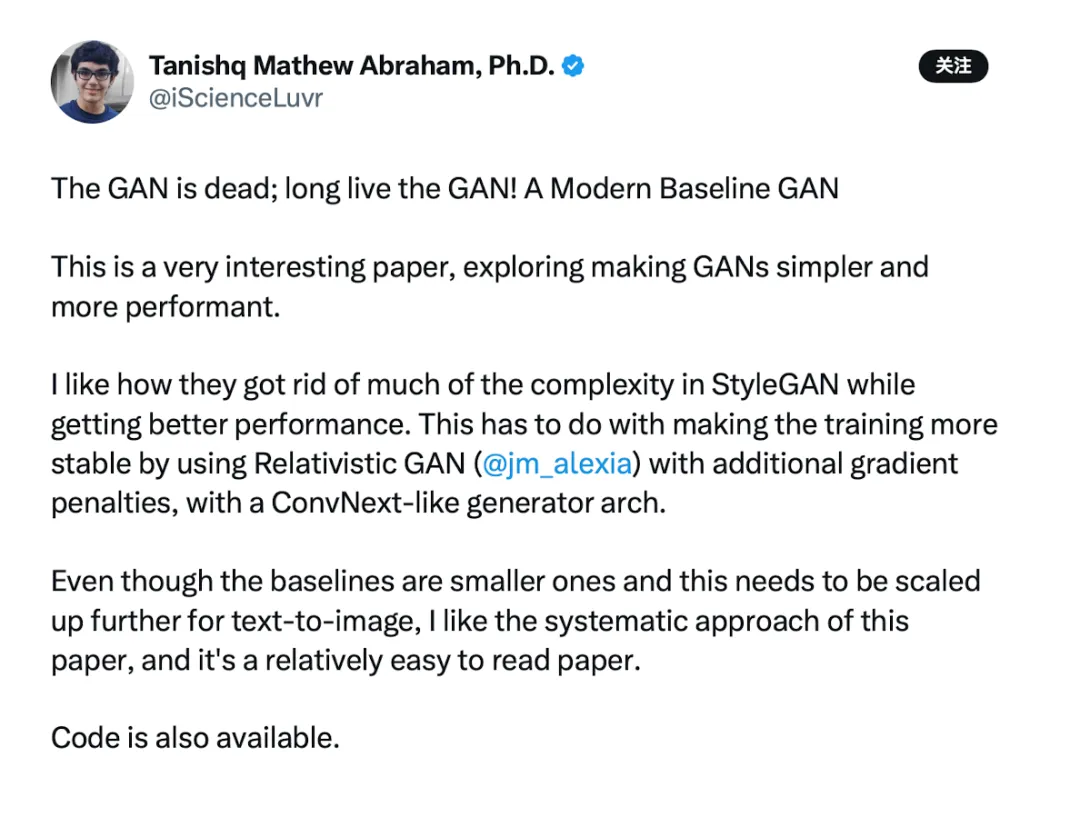 GAN归来：模型大幅简化，训练更稳定，逆袭扩散模型，AI社区疯传  第21张