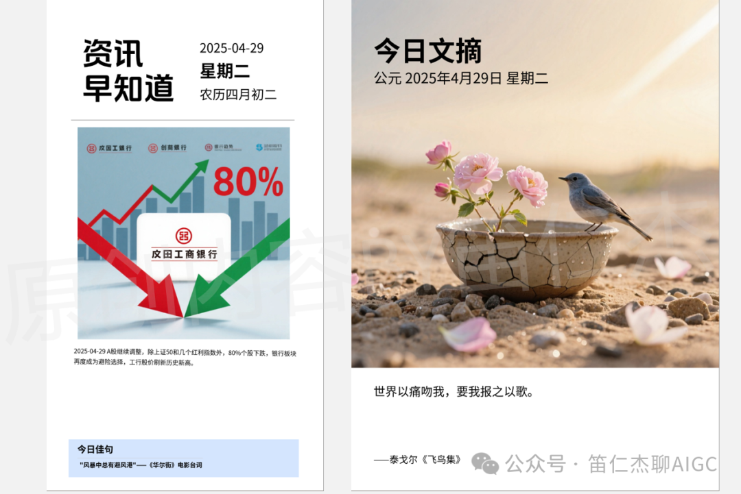 告别手动设计！如何用扣子工作流打造每日金句海报「生成器」  第23张