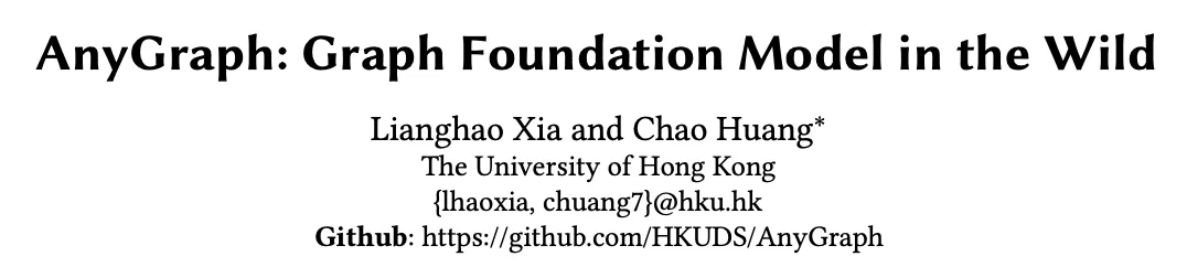 港大黄超团队推出AnyGraph, 首次揭秘图大模型的Scaling Law  第3张