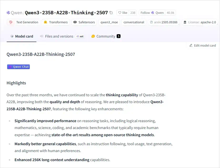 整个HuggingFace榜，已经被中国AI模型一统江湖了。  第12张