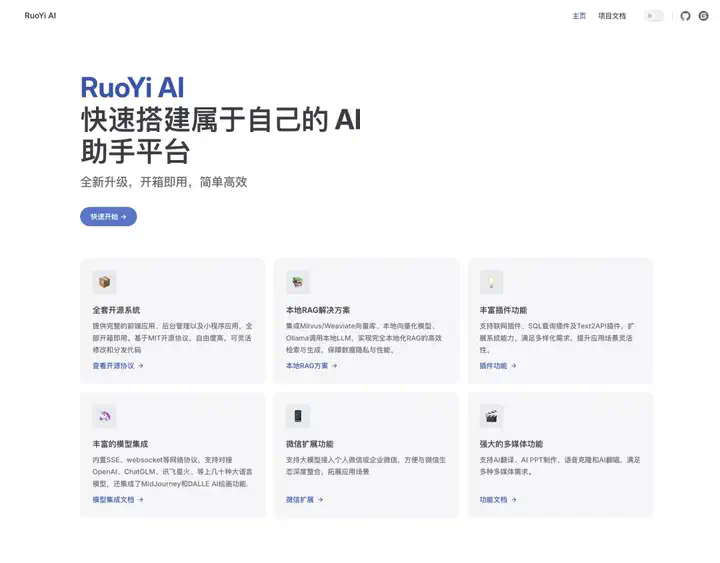 1.9K+ Star！RuoYi AI：一个全栈式 AI 开发平台  第5张