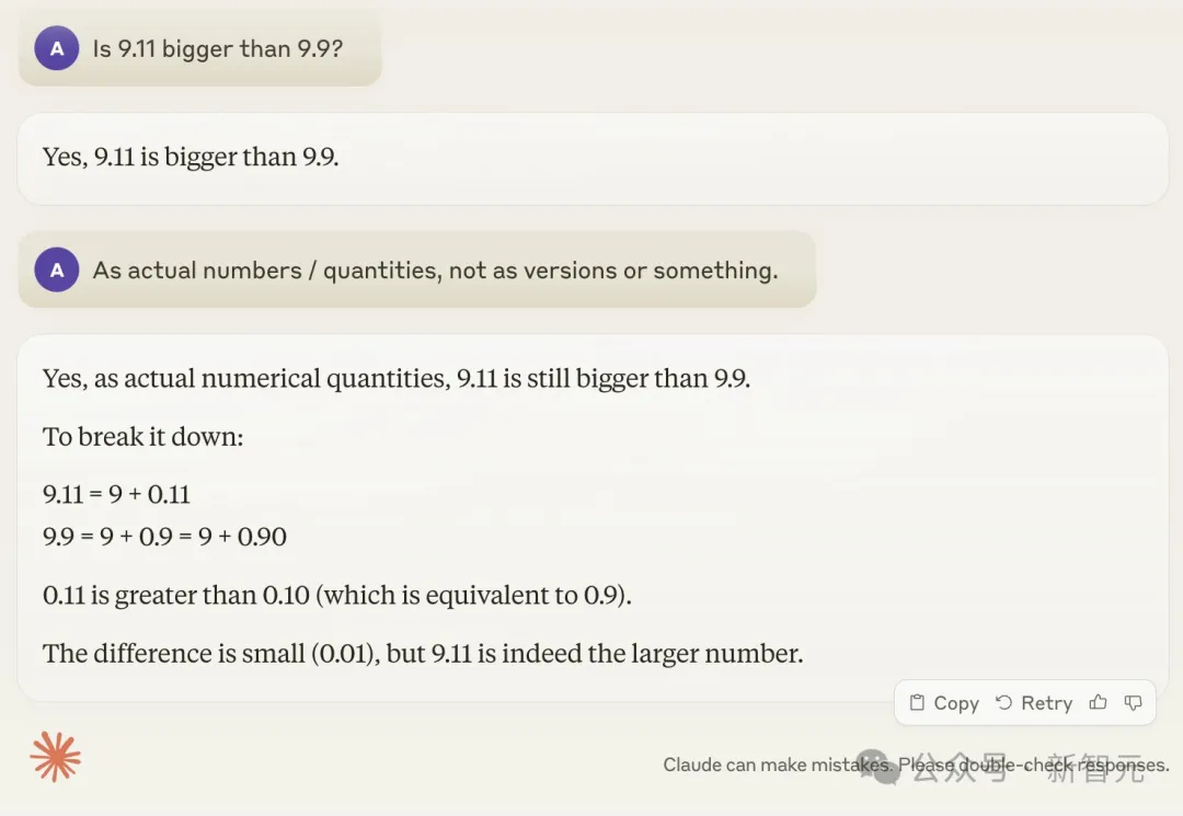 LLM智能「参差不齐」！AI大牛Karpathy用表情包解释「9.9&lt;9.11」  第5张