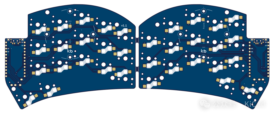 Made with KiCad（八十九）：一个很火的基于 promicro & nice!nano 的无线键盘项目  第6张