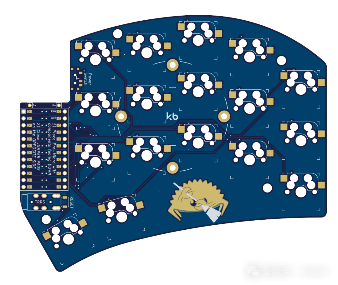 Made with KiCad（八十九）：一个很火的基于 promicro & nice!nano 的无线键盘项目  第8张