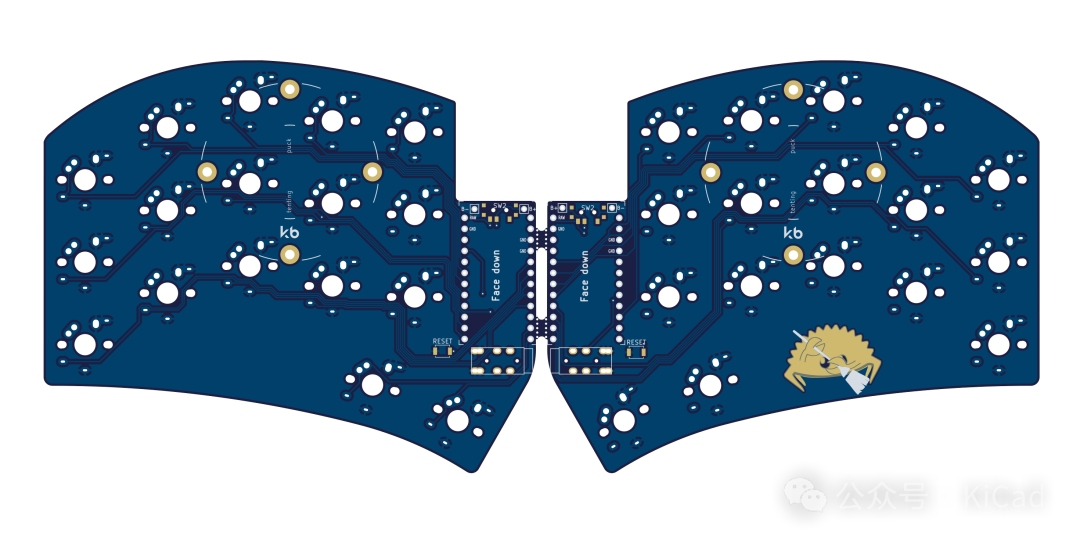 Made with KiCad（八十九）：一个很火的基于 promicro & nice!nano 的无线键盘项目  第9张