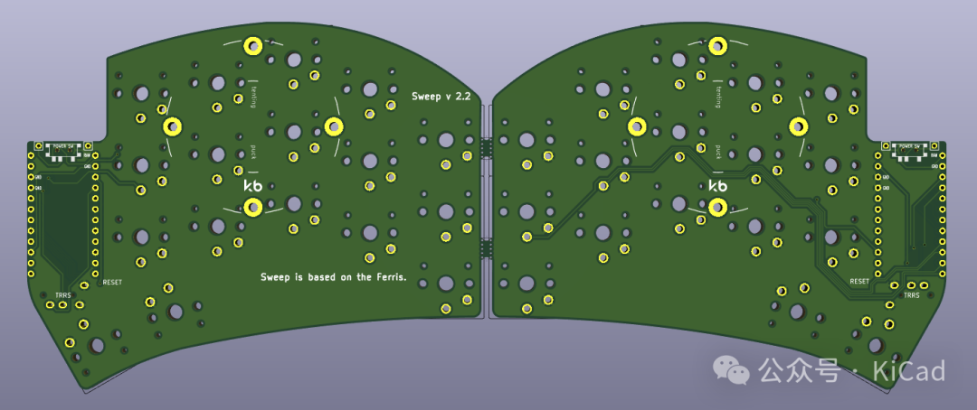Made with KiCad（八十九）：一个很火的基于 promicro & nice!nano 的无线键盘项目  第17张