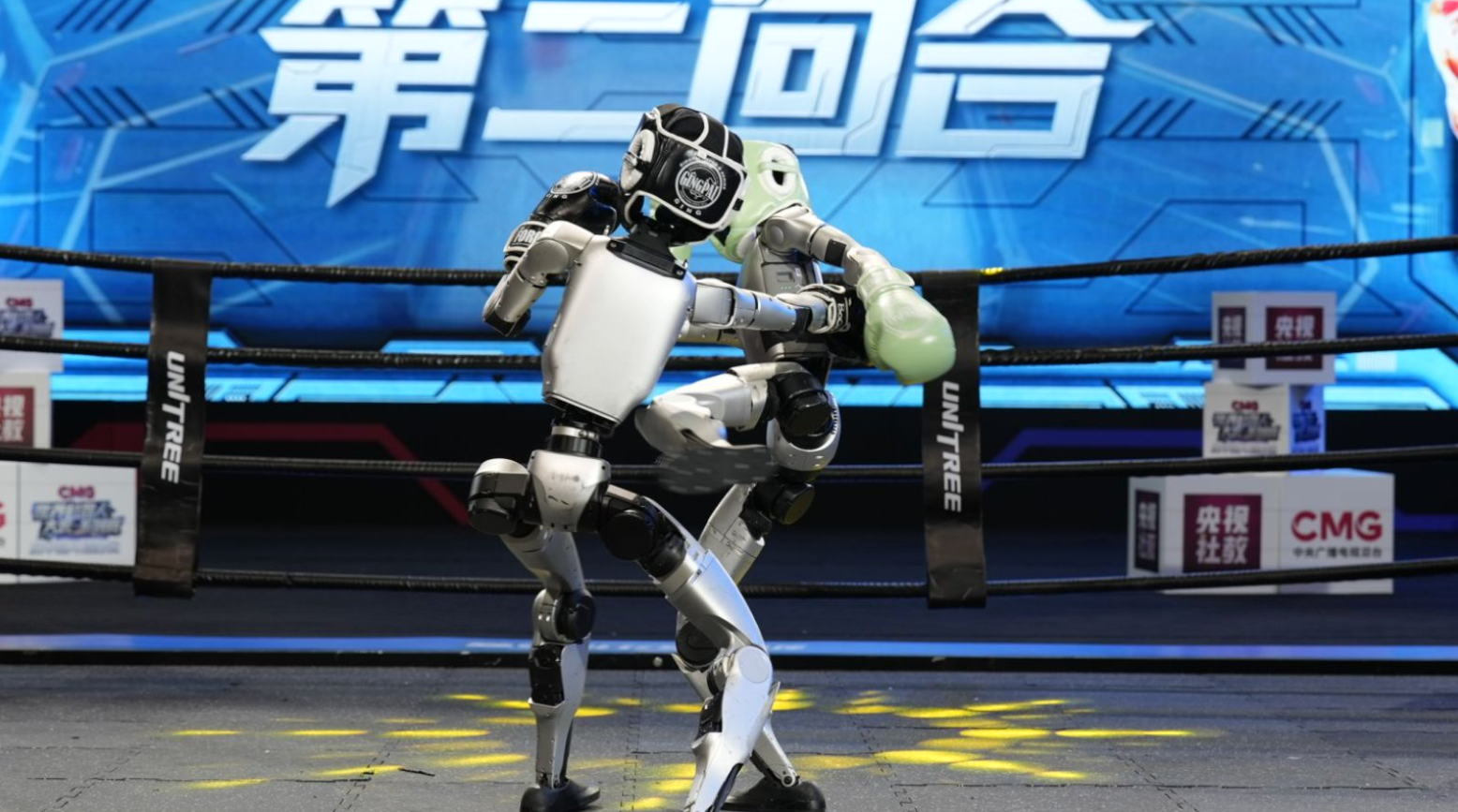 超燃！人形机器人格斗赛，这队夺冠！  第2张