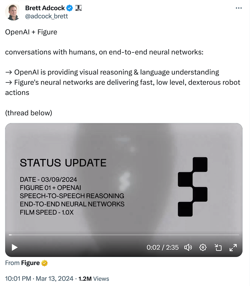 OpenAI人形机器人首秀，可与人类进行完整对话  第1张