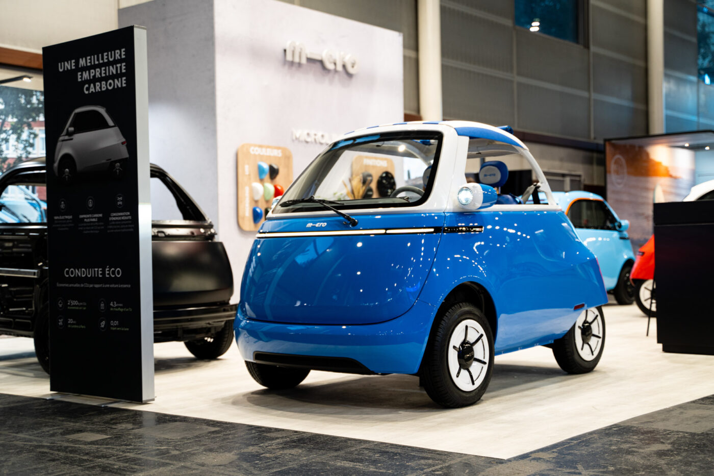 百度白读白度拜读baidu09巴黎车展：Microlino 电动微型三轮车变成敞篷车