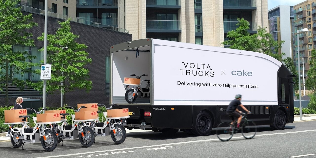 百度白读白度拜读baidu09VOLTA TRUCKS 和 CAKE联合为最后一英里交付提供电动两轮车