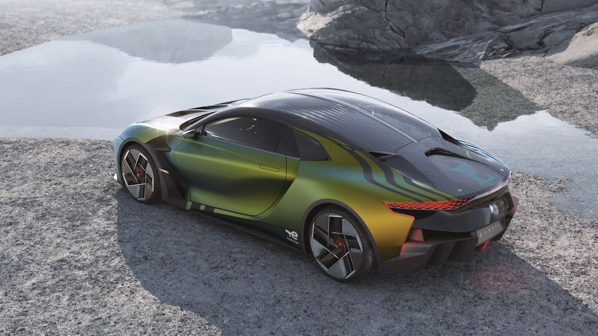 百度白读白度拜读baidu09DS E-Tense 电动性能概念车，一款采用 Formula E 技术的超级跑车