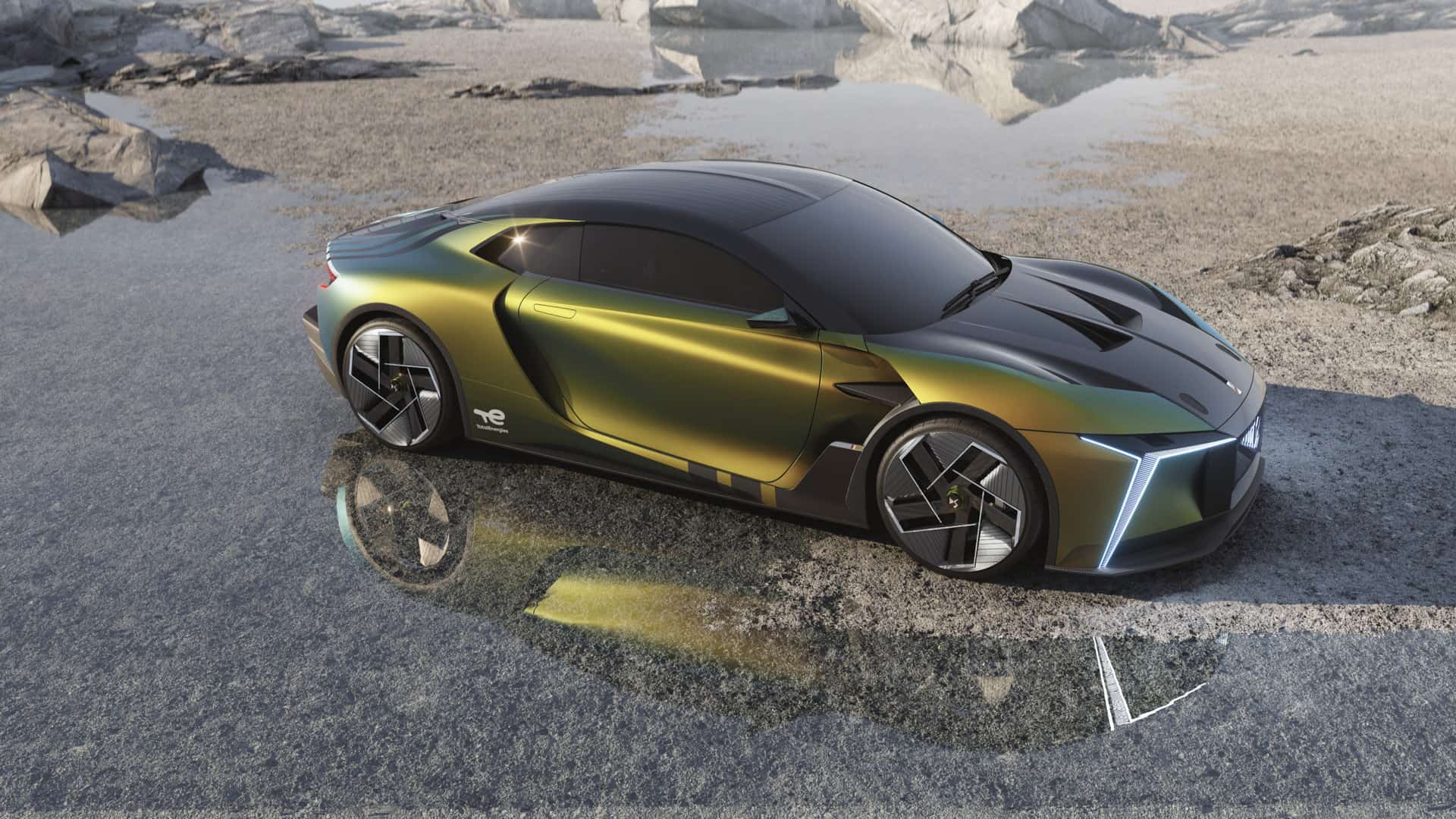 百度白读白度拜读baidu09DS E-Tense 电动性能概念车，一款采用 Formula E 技术的超级跑车
