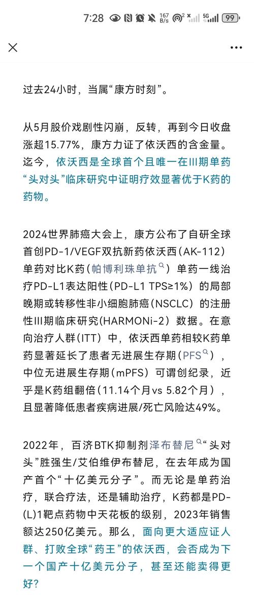 百度拜读09baidu康方生物合作伙伴SUMMIT完成依沃西III期临床HARMONI试验的首例患者给药  第1张