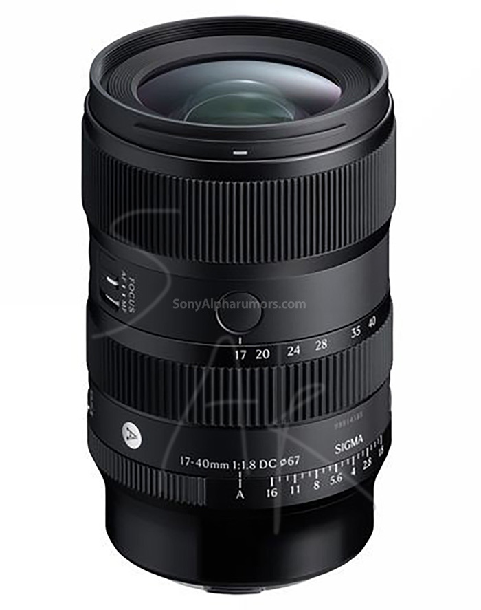 新款适马 17-40mm f／1.8 APS-C画幅 E卡口镜头的第一张图片泄露  第2张